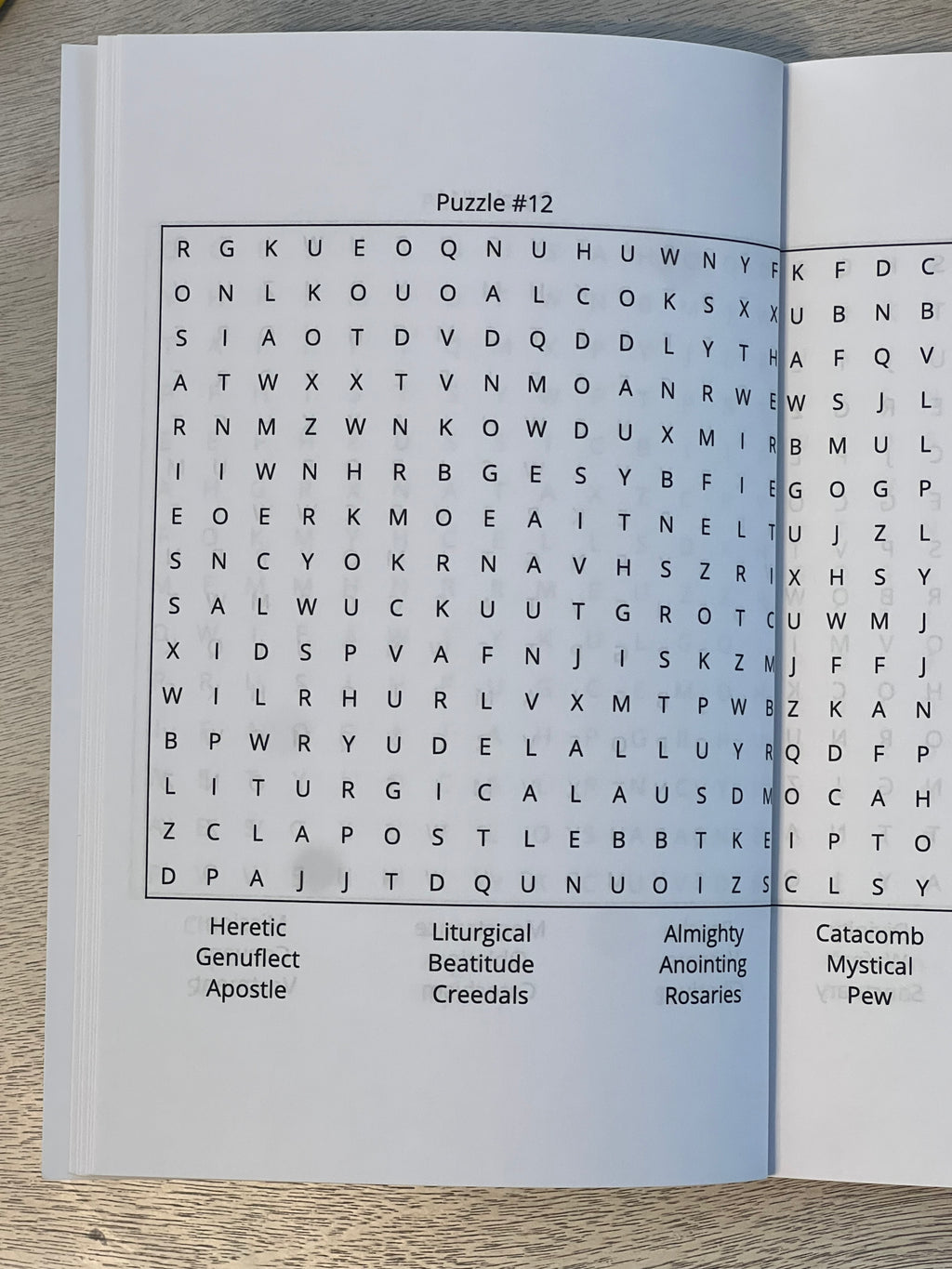 Catholic Word Search Puzzle Book